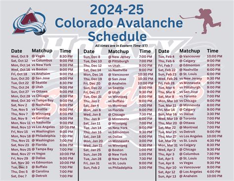 AVALANCHE Odds: Schedule, Matchups, & Stats .